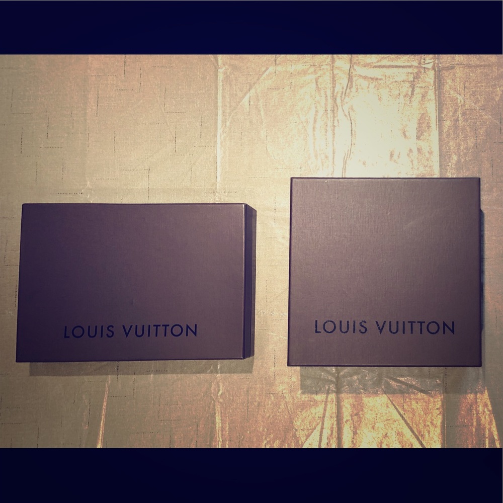 Louis Vuitton boxes, 2 sizes - 11.5” x 8”; 9” x 9”